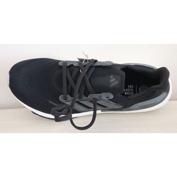 Adidas GY9353 Women's Sz 12 Core Black/White UltraBoost Light Running Shoes - Picture 6 of 12